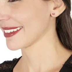 Histoire D'Or Boucles D'oreilles Puces Solena Papillon Or Jaune -Boucles d'oreilles pendantes Soldes Boutique B3OEJW0548 view3