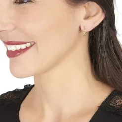 Histoire D'Or Boucles D'oreilles Pendantes France-marie Coeur Or Jaune -Boucles d'oreilles pendantes Soldes Boutique B3OEJW0552 model0