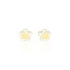 Histoire D'Or Boucles D'oreilles Puces Cleomelia Fleur Or Jaune