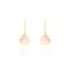 Histoire D'Or Boucles D'oreilles Pendantes Cleomela Coeur Or Jaune Nacre