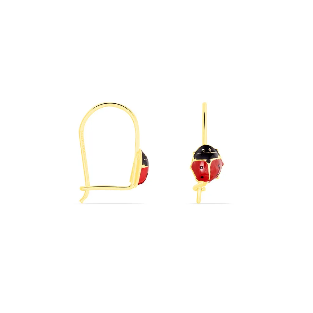 Histoire D'Or Boucles D'oreilles Pendantes Helidie Coccinelle Or Jaune 2 Histoire D'Or Boucles D'oreilles Pendantes Helidie Coccinelle Or Jaune – Image 2