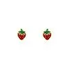 Histoire D'Or Boucles D'oreilles Puces Tharia Fraise Or Jaune