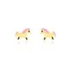 Histoire D'Or Boucles D'oreilles Puces Heldea Cheval Or Jaune
