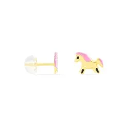 Histoire D'Or Boucles D'oreilles Puces Heldea Cheval Or Jaune 5 Histoire D'Or Boucles D'oreilles Puces Heldea Cheval Or Jaune -Boucles d'oreilles pendantes Soldes Boutique B3OEJWS001 view1