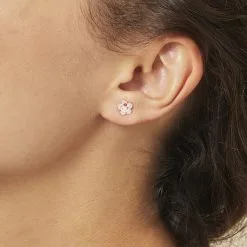 Histoire D'Or Boucles D'oreilles Puces Etoile Chat Or Jaune -Boucles d'oreilles pendantes Soldes Boutique B3OEJWS479 model0