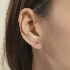 Histoire D'Or Boucles D'oreilles Puces Sulivia Papillon Or Jaune -Boucles d'oreilles pendantes Soldes Boutique B3OEJWX001 model0