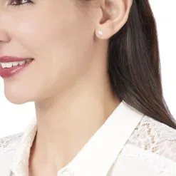 Histoire D'Or Boucles D'oreilles Puces Trefle Email Or Jaune -Boucles d'oreilles pendantes Soldes Boutique B3OEJXD002 model0