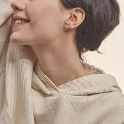 Histoire D'Or Boucles D'oreilles Pendantes Mayline Or Bicolore Diamant -Boucles d'oreilles pendantes Soldes Boutique B3OF2DW159 model0