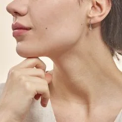 Histoire D'Or Boucles D'oreilles Pendantes Madli Or Bicolore Topaze -Boucles d'oreilles pendantes Soldes Boutique B3OF2TB001 model0