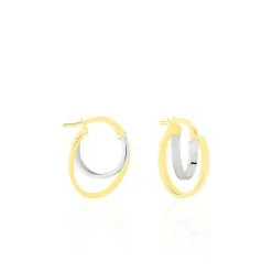 Histoire D'Or Créoles Aubrey Or Bicolore