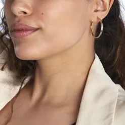 Histoire D'Or Créoles Abella Diamantee Fil Plat Or Bicolore 7 Histoire D'Or Créoles Abella Diamantee Fil Plat Or Bicolore -Boucles d'oreilles pendantes Soldes Boutique B3OF2W00AQ model0