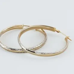 Histoire D'Or Créoles Abella Diamantee Fil Plat Or Bicolore 6 Histoire D'Or Créoles Abella Diamantee Fil Plat Or Bicolore -Boucles d'oreilles pendantes Soldes Boutique B3OF2W00AQ view2