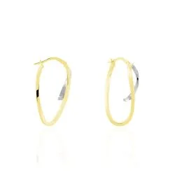 Histoire D'Or Créoles Hepsie Or Bicolore