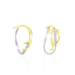 Histoire D'Or Créoles Holly Or Bicolore