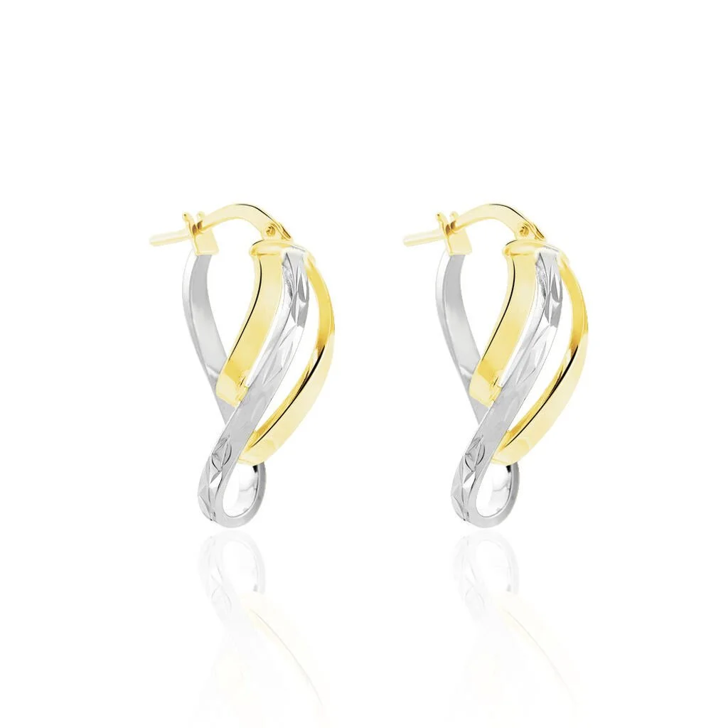 Histoire D'Or Créoles Holly Or Bicolore 2 Histoire D'Or Créoles Holly Or Bicolore – Image 2