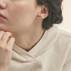 Histoire D'Or Créoles Maelia Or Bicolore -Boucles d'oreilles pendantes Soldes Boutique B3OF2W0254 model0