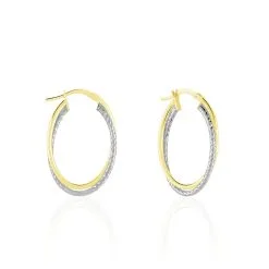 Histoire D'Or Créoles Maelia Or Bicolore