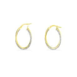 Histoire D'Or Créoles Maelia Or Bicolore -Boucles d'oreilles pendantes Soldes Boutique B3OF2W0255 view3
