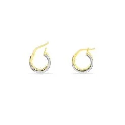 Histoire D'Or Créoles Tita Or Bicolore -Boucles d'oreilles pendantes Soldes Boutique B3OF2W0256 view3