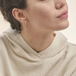 Histoire D'Or Créoles Tita Or Bicolore -Boucles d'oreilles pendantes Soldes Boutique B3OF2W0257 model0