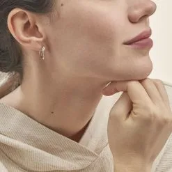 Histoire D'Or Créoles Tita Or Bicolore -Boucles d'oreilles pendantes Soldes Boutique B3OF2W0257 model1