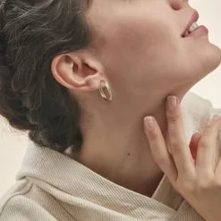 Histoire D'Or Créoles Tita Or Bicolore -Boucles d'oreilles pendantes Soldes Boutique B3OF2W0258 model0