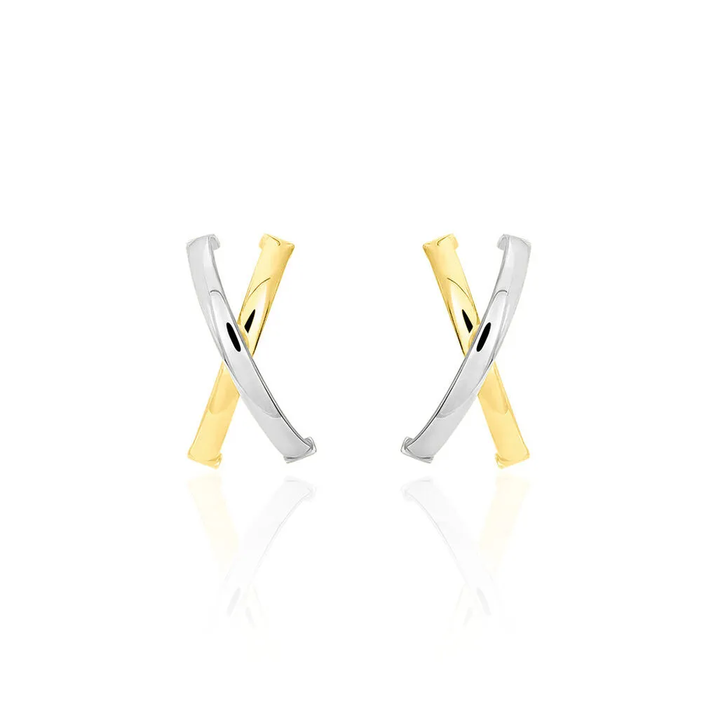 Histoire D'Or Créoles Bleona Or Bicolore 2 Histoire D'Or Créoles Bleona Or Bicolore – Image 2