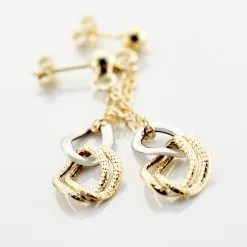 Histoire D'Or Boucles D'oreilles Pendantes Louisa Or Bicolore 7 Histoire D'Or Boucles D'oreilles Pendantes Louisa Or Bicolore -Boucles d'oreilles pendantes Soldes Boutique B3OF2W0384 view2