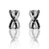Histoire D'Or Boucles D'oreilles Puces Julianne Or Blanc Diamant