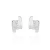Histoire D'Or Boucles D'oreilles Puces Dolene Or Blanc Diamant