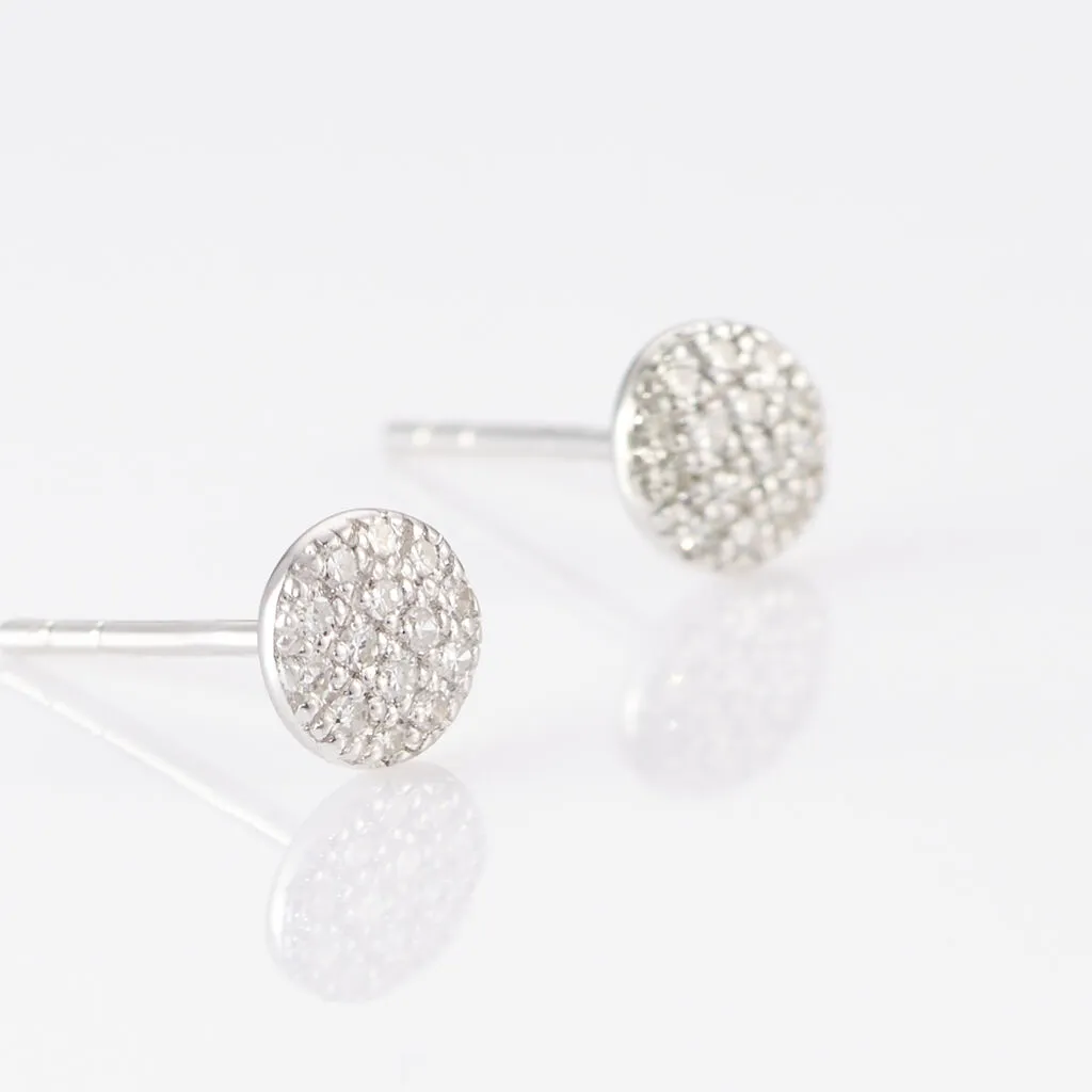 Histoire D'Or Boucles D'oreilles Puces Teani Or Blanc Diamant 3 Histoire D'Or Boucles D'oreilles Puces Teani Or Blanc Diamant – Image 3