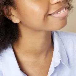 Histoire D'Or Boucles D'oreilles Puces Fatiana Or Blanc Diamant -Boucles d'oreilles pendantes Soldes Boutique B3OFBDW042 model0