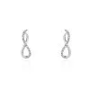 Histoire D'Or Boucles D'oreilles Puces Samy Or Blanc Diamant