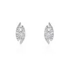 Histoire D'Or Boucles D'oreilles Puces Eternite Or Blanc Diamant