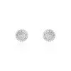 Histoire D'Or Boucles D'oreilles Puces Soleil D'hiver Or Blanc Diamant
