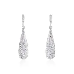 Histoire D'Or Boucles D'oreilles Puces Celine Or Blanc Diamant