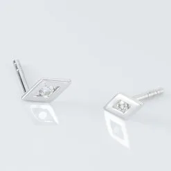 Histoire D'Or Boucles D'oreilles Puces Eirena Or Blanc Diamant 6 Histoire D'Or Boucles D'oreilles Puces Eirena Or Blanc Diamant -Boucles d'oreilles pendantes Soldes Boutique B3OFBDW510 view2