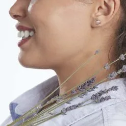 Histoire D'Or Boucles D'oreilles Puces Or Blanc Juliane Diamants -Boucles d'oreilles pendantes Soldes Boutique B3OFBDW793 model0