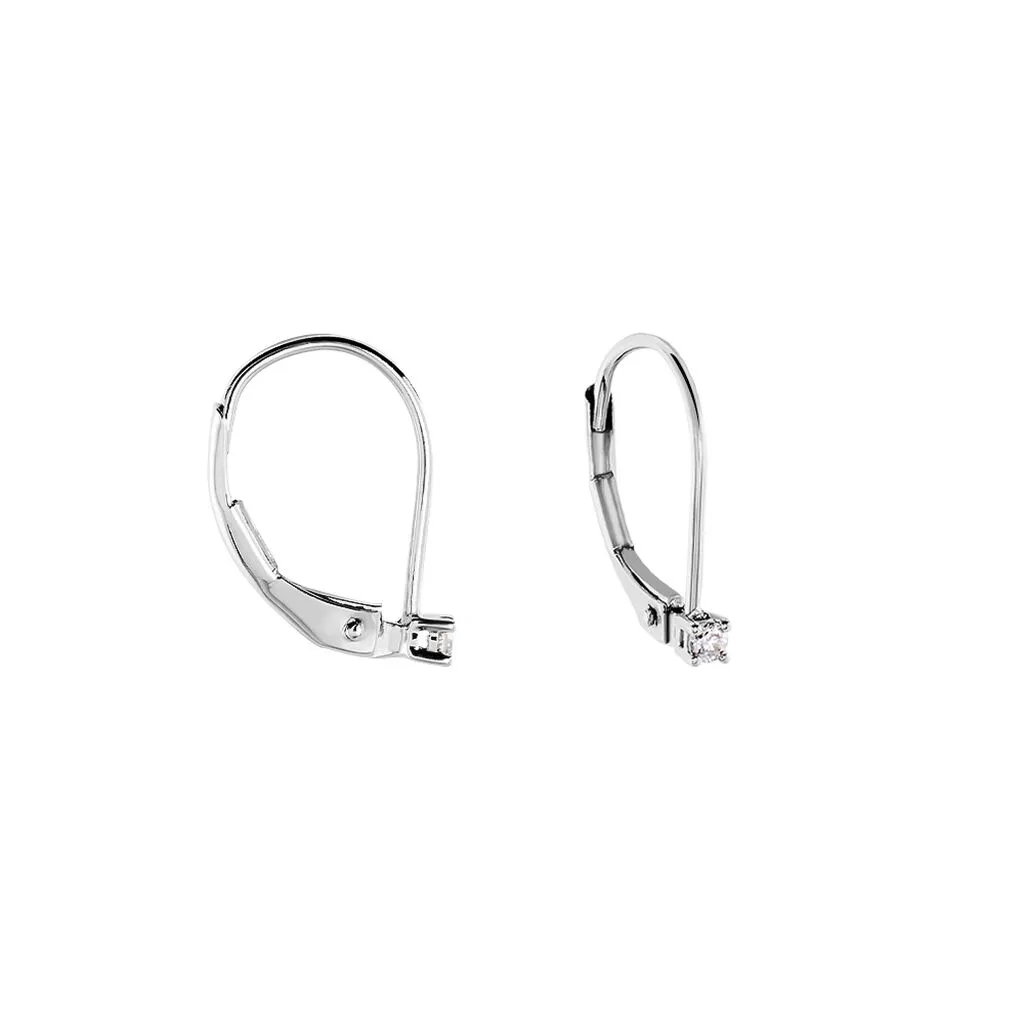 Histoire D'Or Boucles D'oreilles Pendantes Victoria Or Blanc Diamant 2 Histoire D'Or Boucles D'oreilles Pendantes Victoria Or Blanc Diamant – Image 2