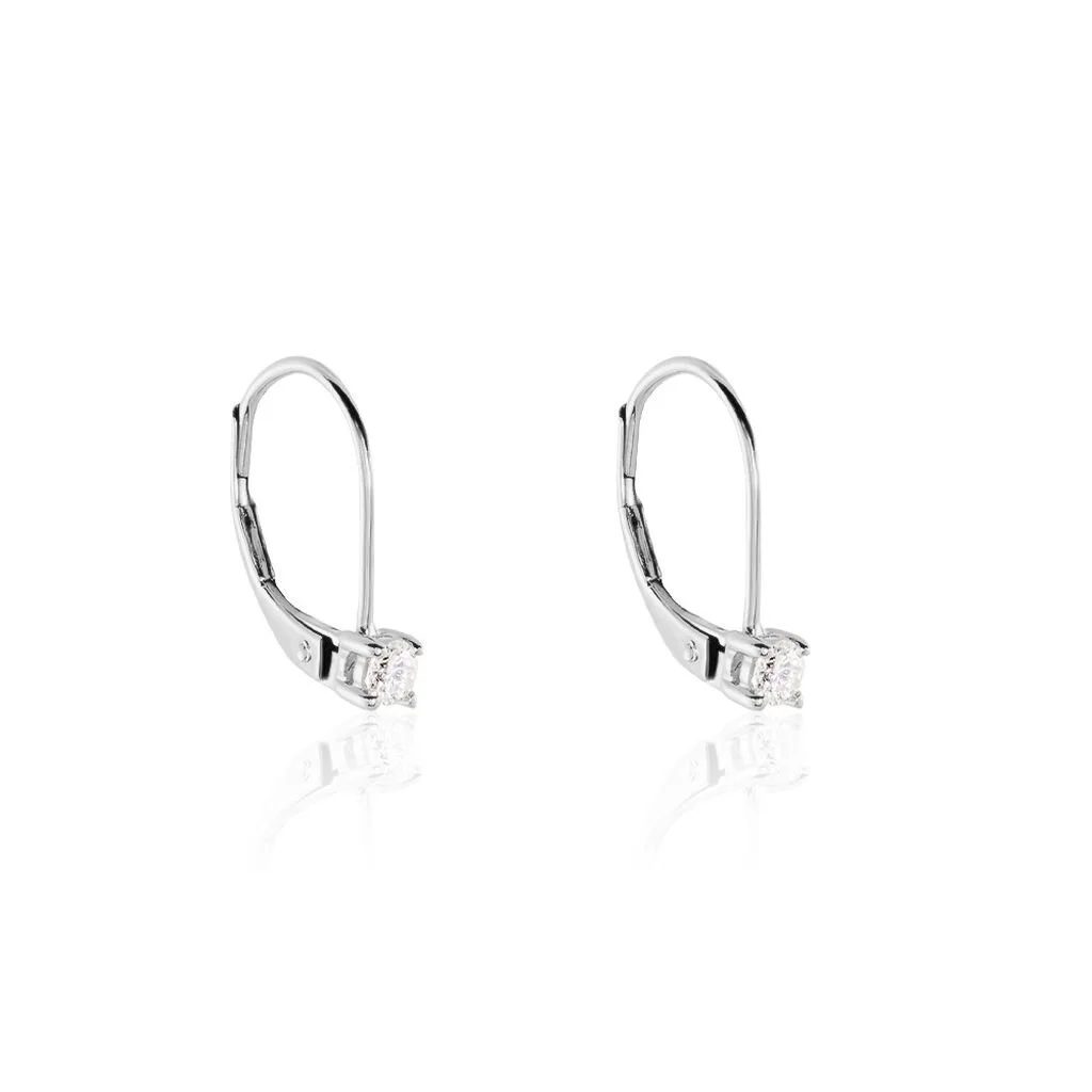 Histoire D'Or Boucles D'oreilles Pendantes Victoria Or Blanc Diamant 1 Histoire D'Or Boucles D'oreilles Pendantes Victoria Or Blanc Diamant