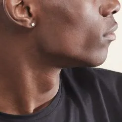 Histoire D'Or Boucles D'oreilles Puces Victoria Or Blanc Diamant -Boucles d'oreilles pendantes Soldes Boutique B3OFBDW800 model2