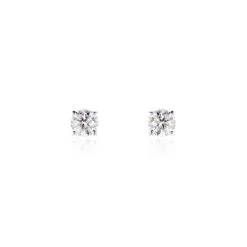 Histoire D'Or Boucles D'oreilles Puces Victoria Or Blanc Diamant