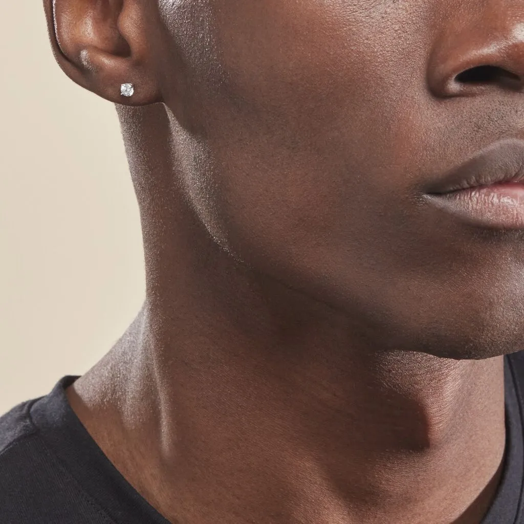 Histoire D'Or Boucles D'oreilles Puces Victoria Or Blanc Diamant 5 Histoire D'Or Boucles D'oreilles Puces Victoria Or Blanc Diamant – Image 5