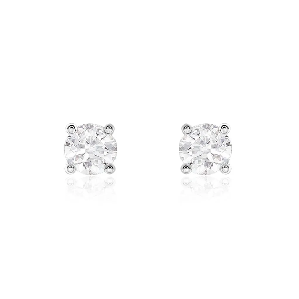 Histoire D'Or Boucles D'oreilles Puces Or Blanc Victoria Diamants 1 Histoire D'Or Boucles D'oreilles Puces Or Blanc Victoria Diamants