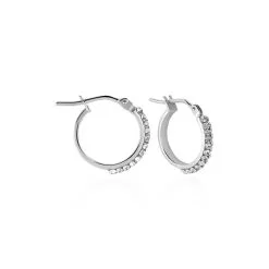 Histoire D'Or Créoles Sandrine Or Blanc Strass