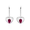 Histoire D'Or Boucles D'oreilles Danilo Or Blanc Rubis