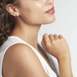 Histoire D'Or Boucles D'oreilles Puces Or Blanc Marie Saphirs Diamants -Boucles d'oreilles pendantes Soldes Boutique B3OFBSB111 model0