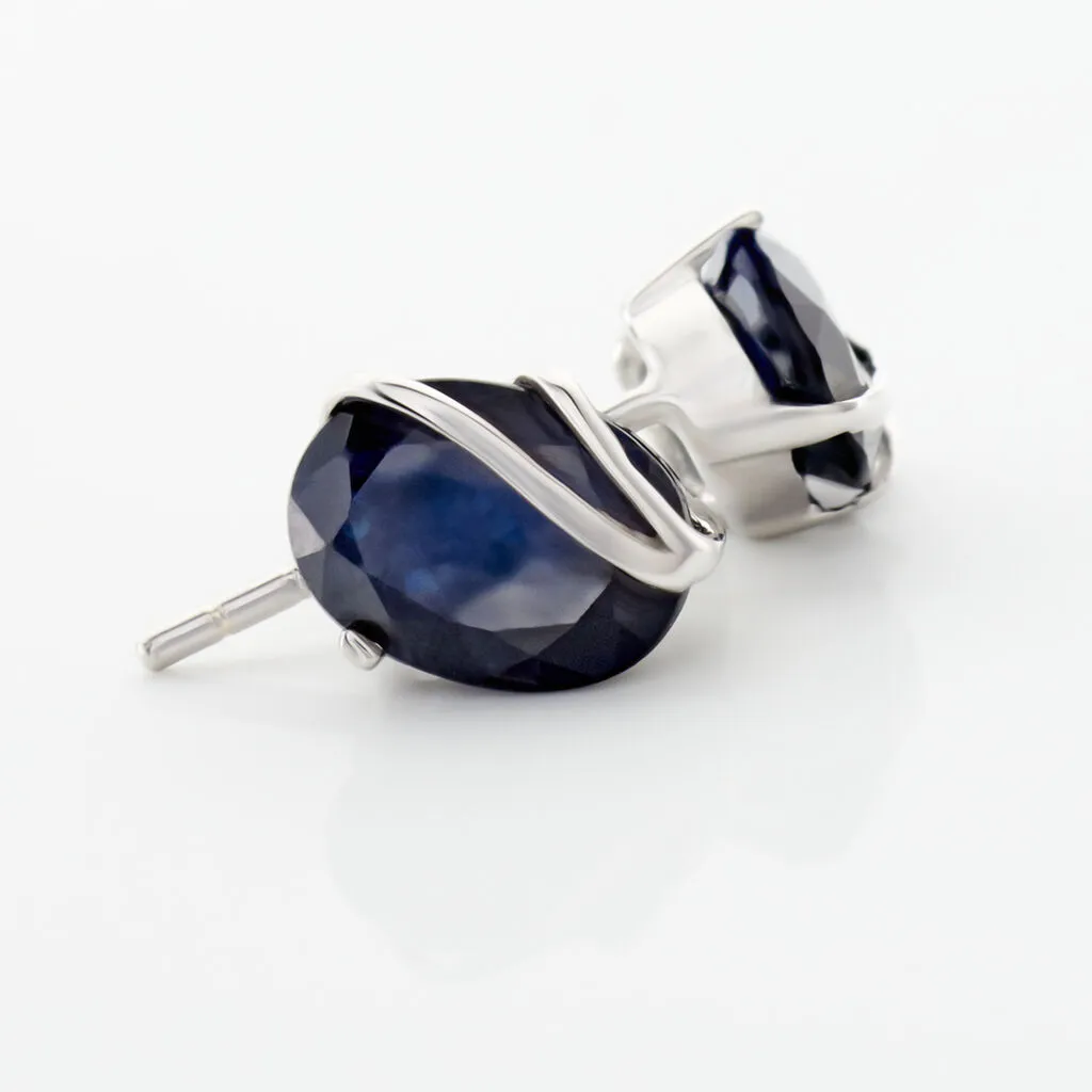 Histoire D'Or Boucles D'oreilles Puces Prudencia Or Blanc Saphir 3 Histoire D'Or Boucles D'oreilles Puces Prudencia Or Blanc Saphir – Image 3