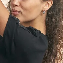 Histoire D'Or Boucles D'oreilles Puces Kenza Or Blanc Topaze Et Saphir Et Diamant -Boucles d'oreilles pendantes Soldes Boutique B3OFBTB477 model0