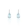 Histoire D'Or Boucles D'oreilles Puces Anesa Or Blanc Topaze